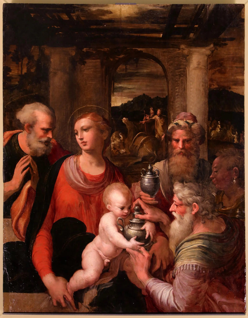 De Aanbidding der Wijzen - Parmigianino