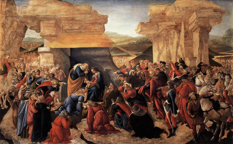 De Aanbidding van de Wijzen - Sandro Botticelli