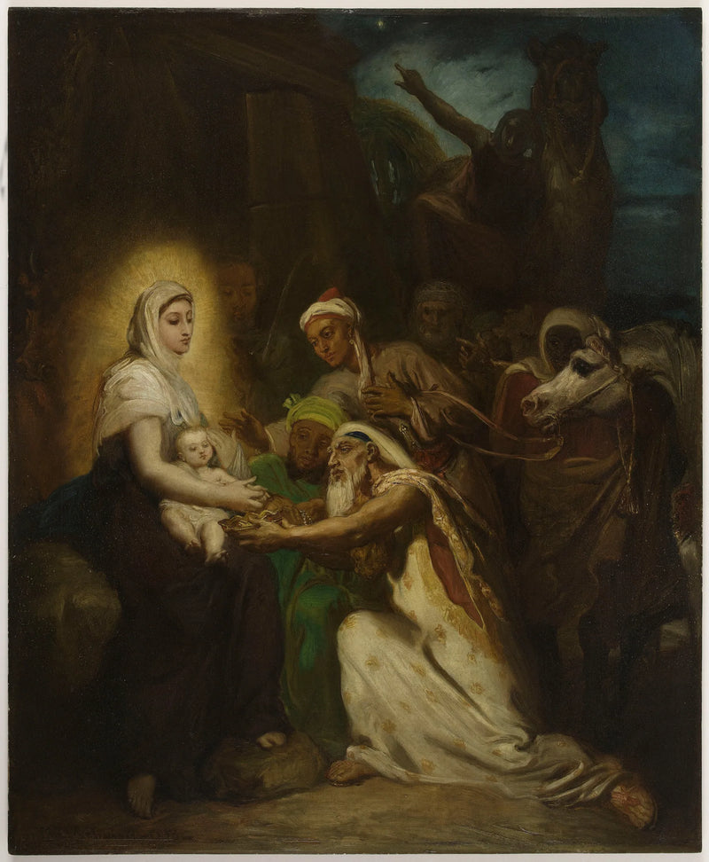 De Aanbidding der Wijzen - Théodore Chassériau