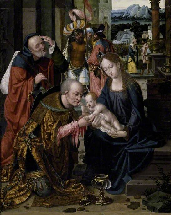 De Aanbidding der Wijzen - Joos van Cleve