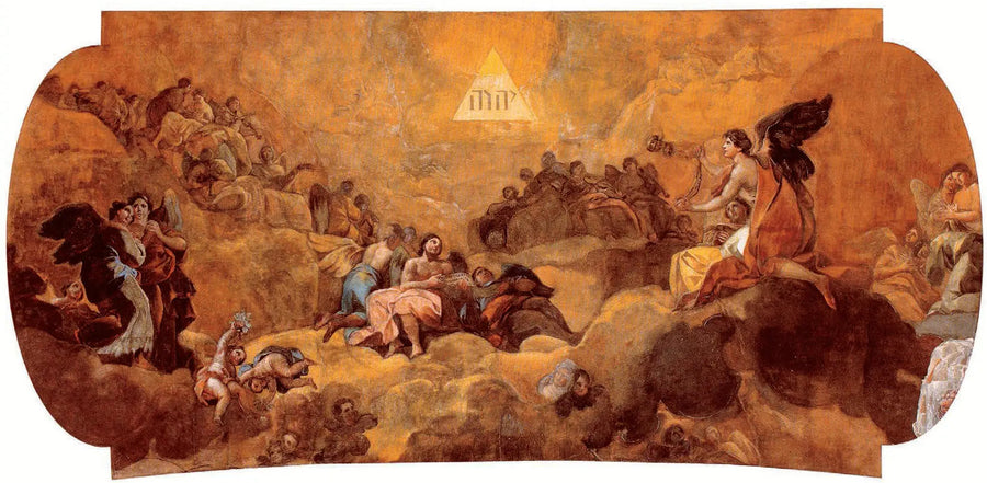 De Aanbidding van de naam van God - Francisco de Goya