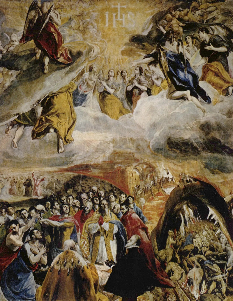De verering van de naam van Jezus - El Greco