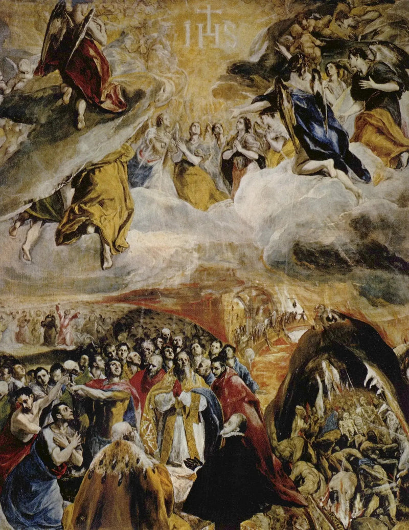 De verering van de naam van Jezus - El Greco