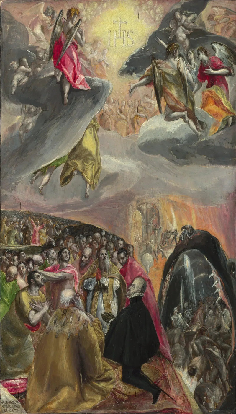 De verering van de naam van Jezus - El Greco