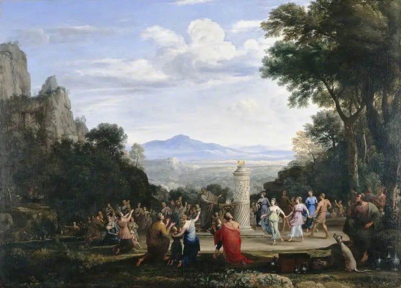 De Aanbidding van het Gouden Kalf - Claude Lorrain