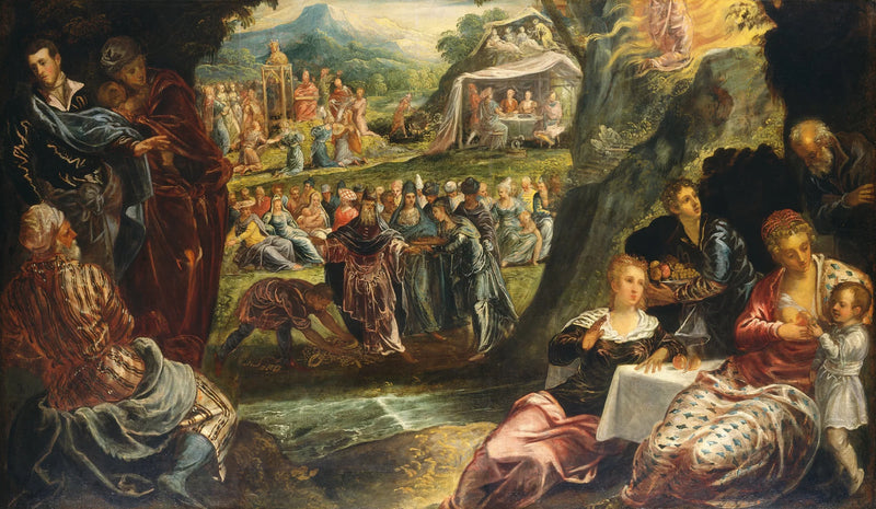 De verering van het Gouden Kalf - Jacopo Tintoretto