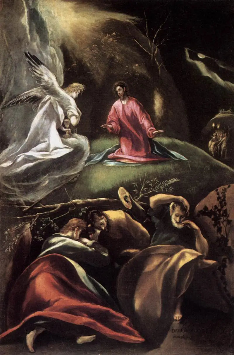 De lijdensweg in de olijfgaard - El Greco