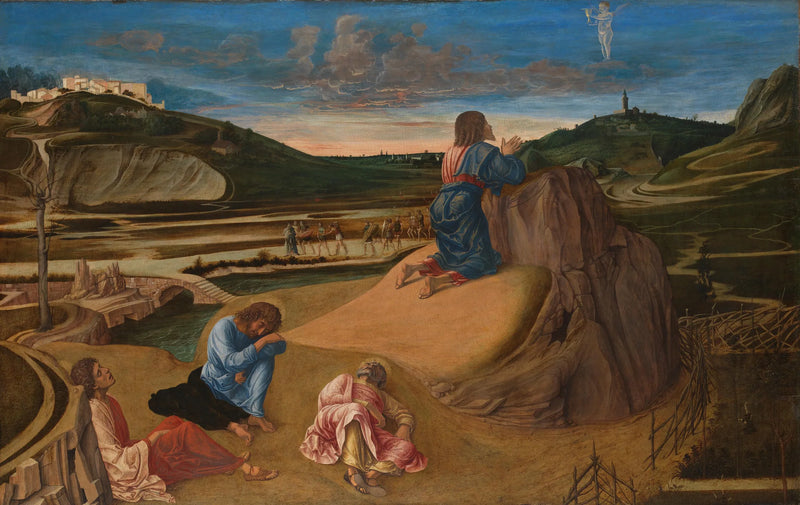 De lijdensweg in de olijfgaard - Giovanni Bellini