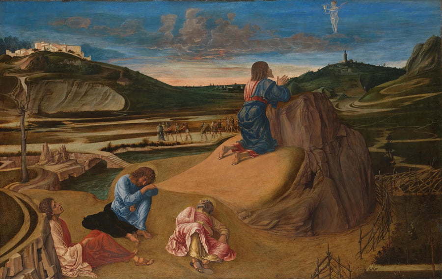 De lijdensweg in de olijfgaard - Giovanni Bellini