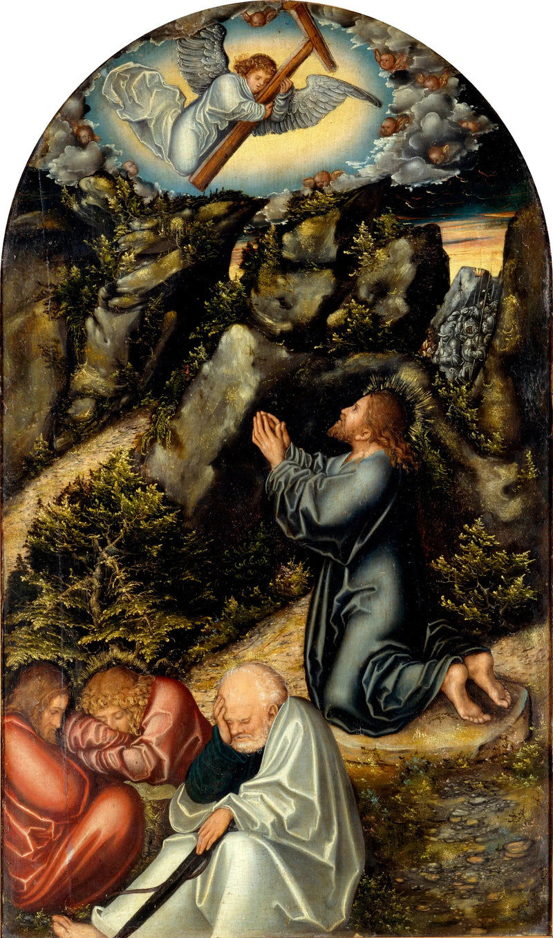 De lijdensweg in de tuin - Lucas Cranach de Oudere