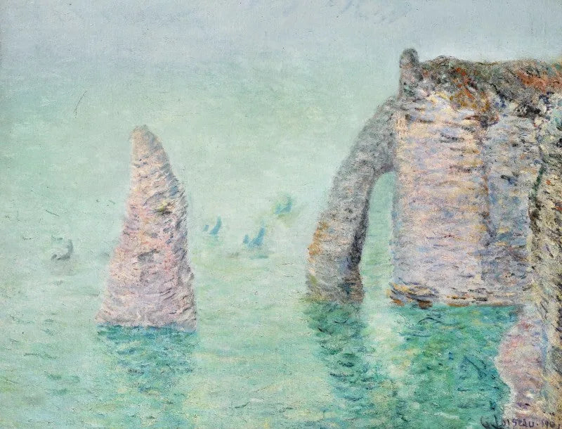 De naald en de achterdeur (Étretat) - Gustave Loiseau