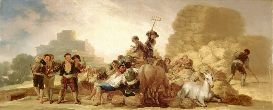 Het dorsveld - Francisco de Goya