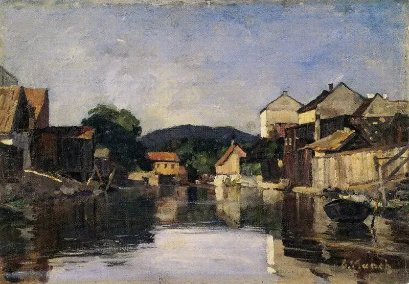De Akerselva bij Slåmotgangen - Edvard Munch