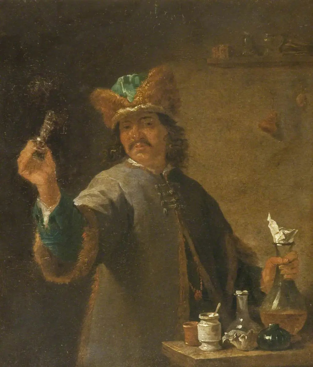 L'Alchimiste - David Teniers le Jeune image 1 tableau peint à l’huile sur toile