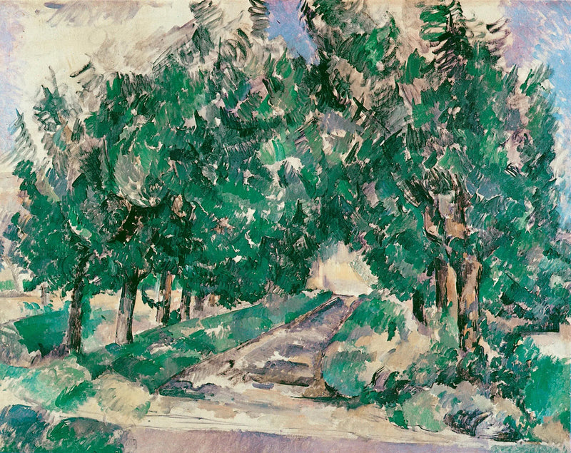 De laan bij Jas de Bouffan - Paul Cézanne