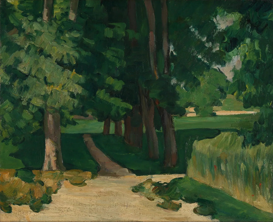 De laan bij Jas de Bouffan - Paul Cézanne