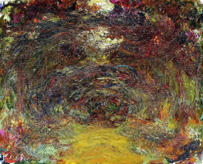 De rozenlaan - Claude Monet