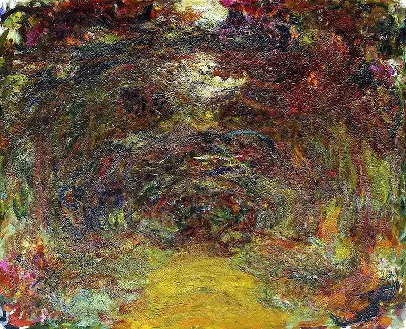 De rozenlaan - Claude Monet