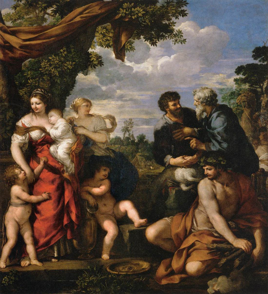 De alliantie van Jakob en Laban - Pietro da Cortona