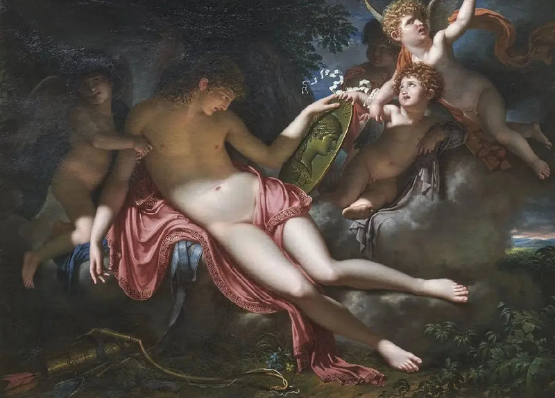 De adolescentenliefde die huilt op het portret van Psyche dat hij verloren heeft - Charles Meynier

Source:
L'Amour adolescent pleurant sur le portrait de Psyché qu'il a perdu - Charles Meynier