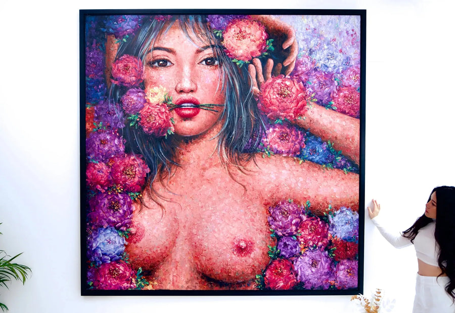 Liefde in bloei | 200x200cm