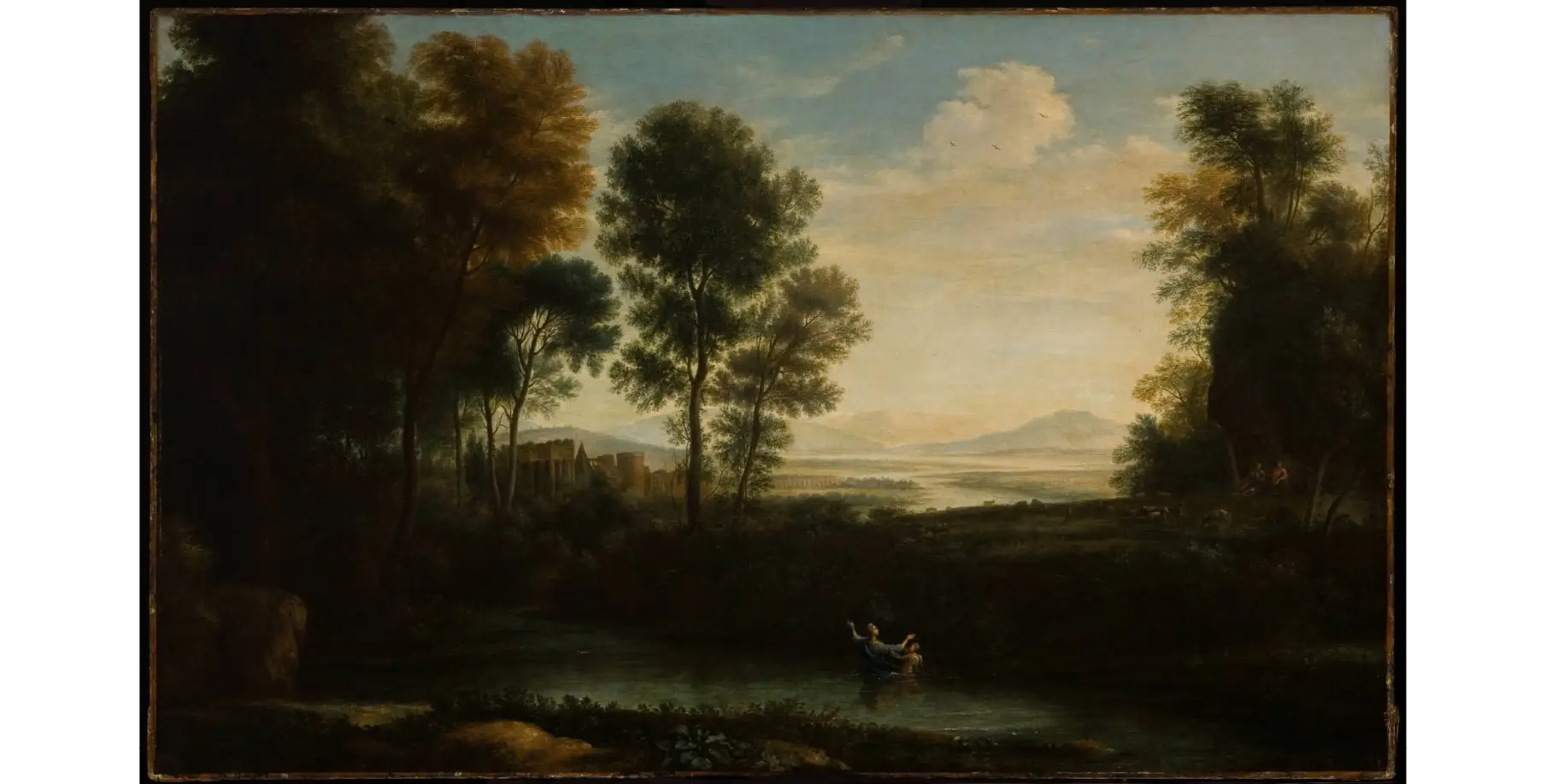 L'Amour et Psyché - Claude Lorrain image 1 copie de tableau peinte à la main