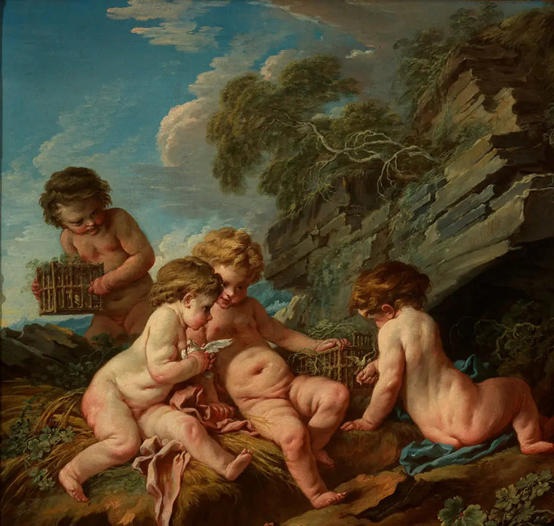 De Vogelvanger van de Liefde - François Boucher