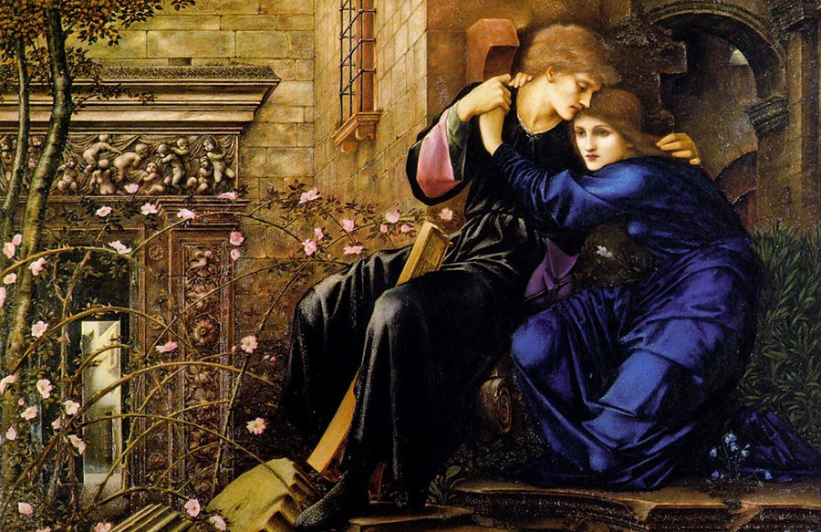 De liefde tussen de ruïnes - Edward Burne-Jones