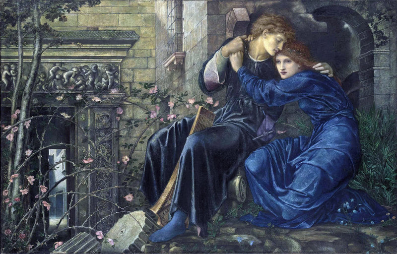 De liefde tussen de ruïnes - Edward Burne-Jones