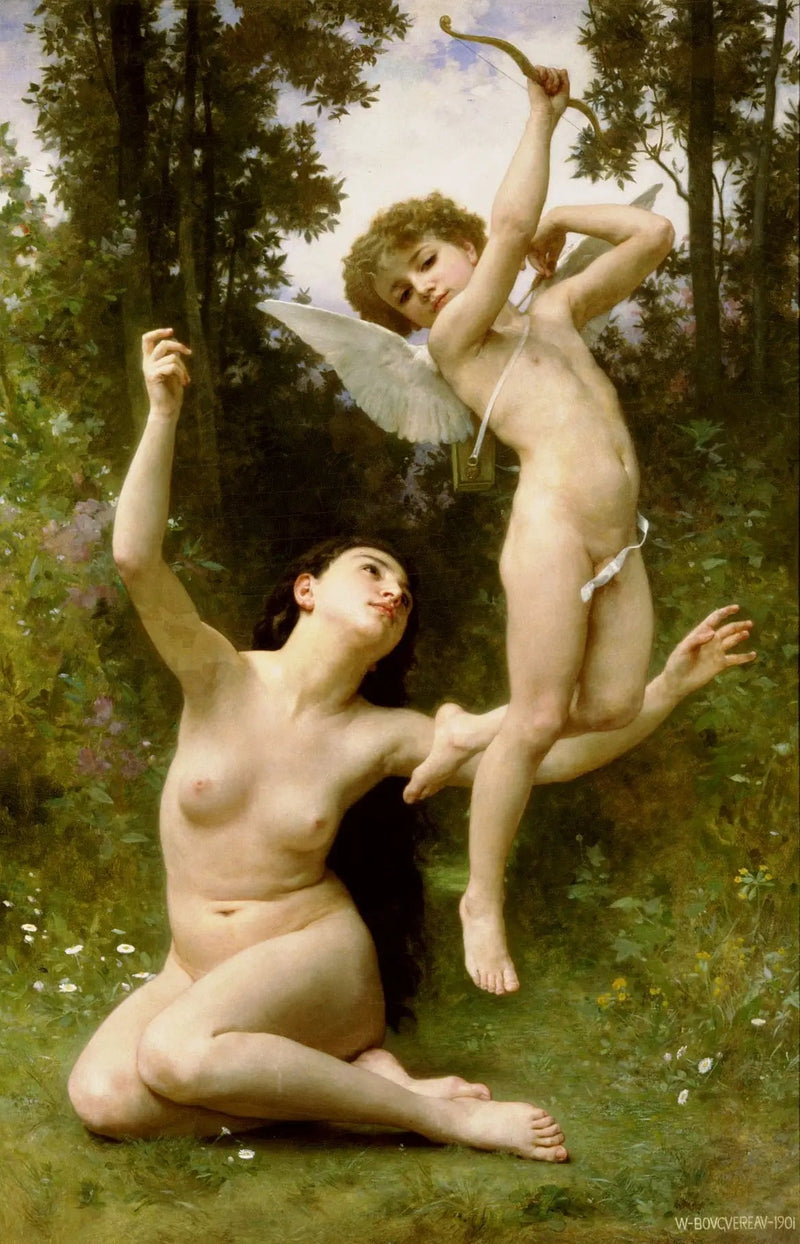 De liefde stijgt op - Bouguereau