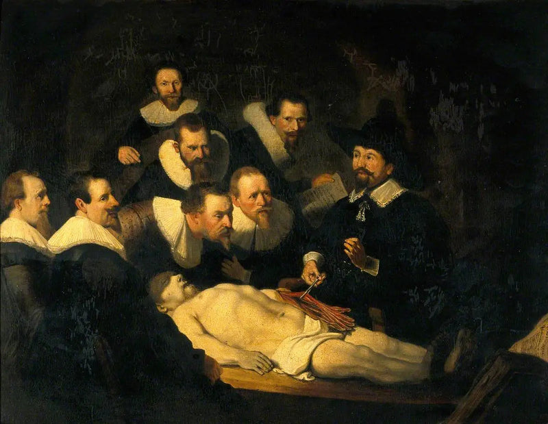 De anatomie van Dr. Nicolaes Tulp - Rembrandt
