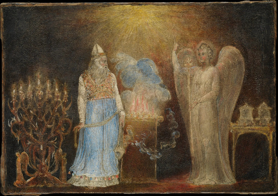 De engel die aan Zacharias verschijnt - William Blake