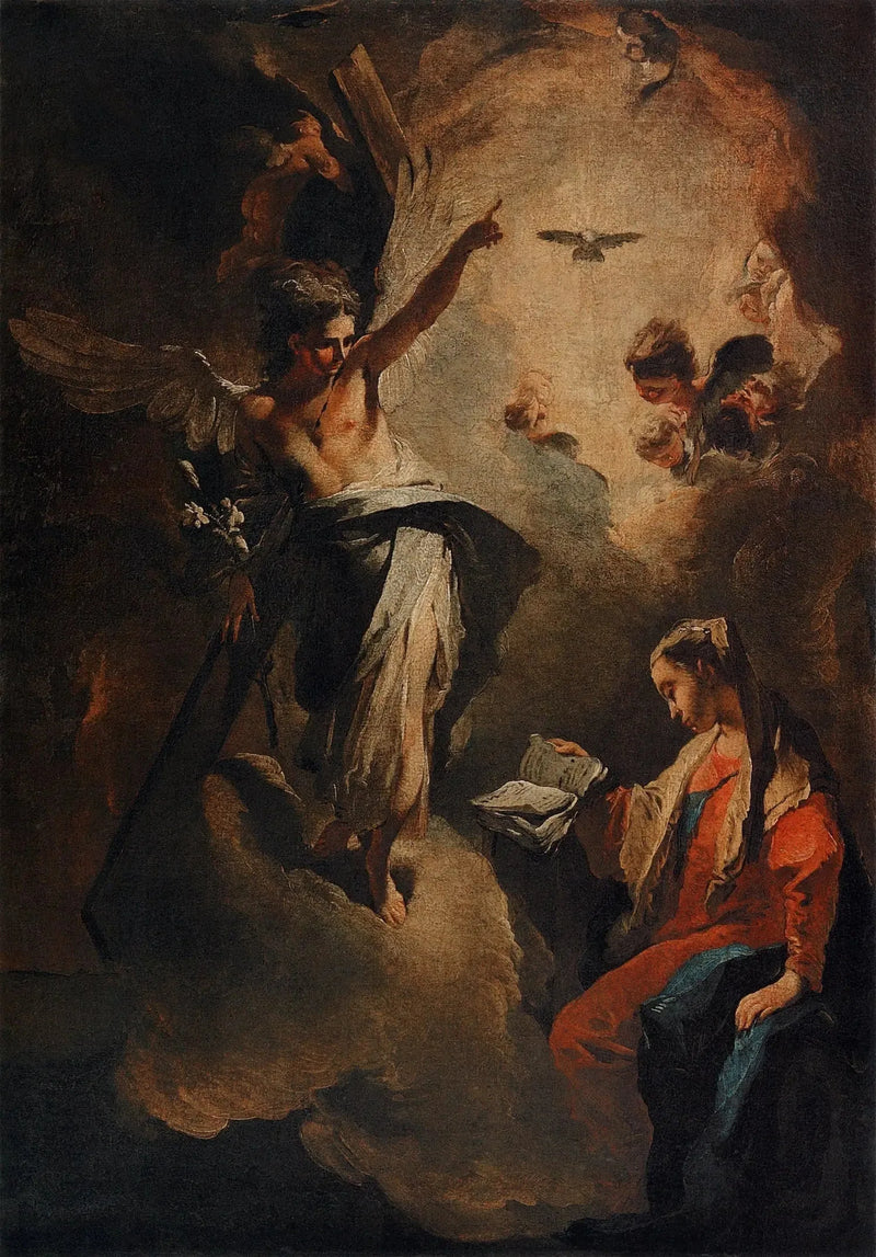 De Aankondiging aan de Heilige Maagd Maria - Giovanni Battista Tiepolo
