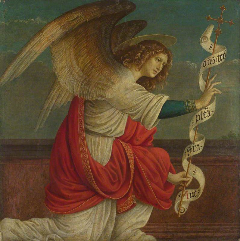 De Aankondiging: De engel Gabriël - Gaudenzio Ferrari