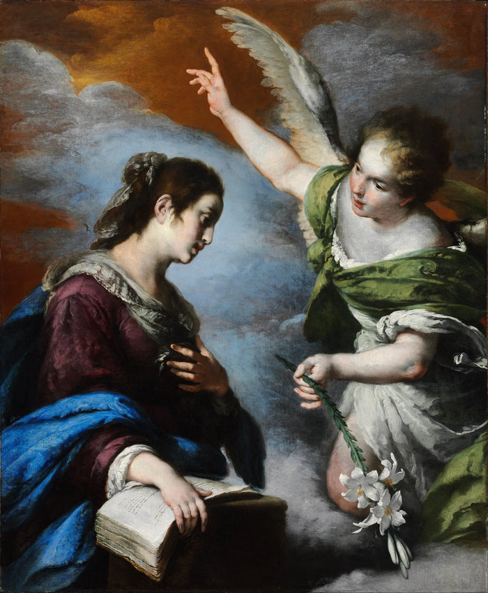 De aankondiging - Bernardo Strozzi
