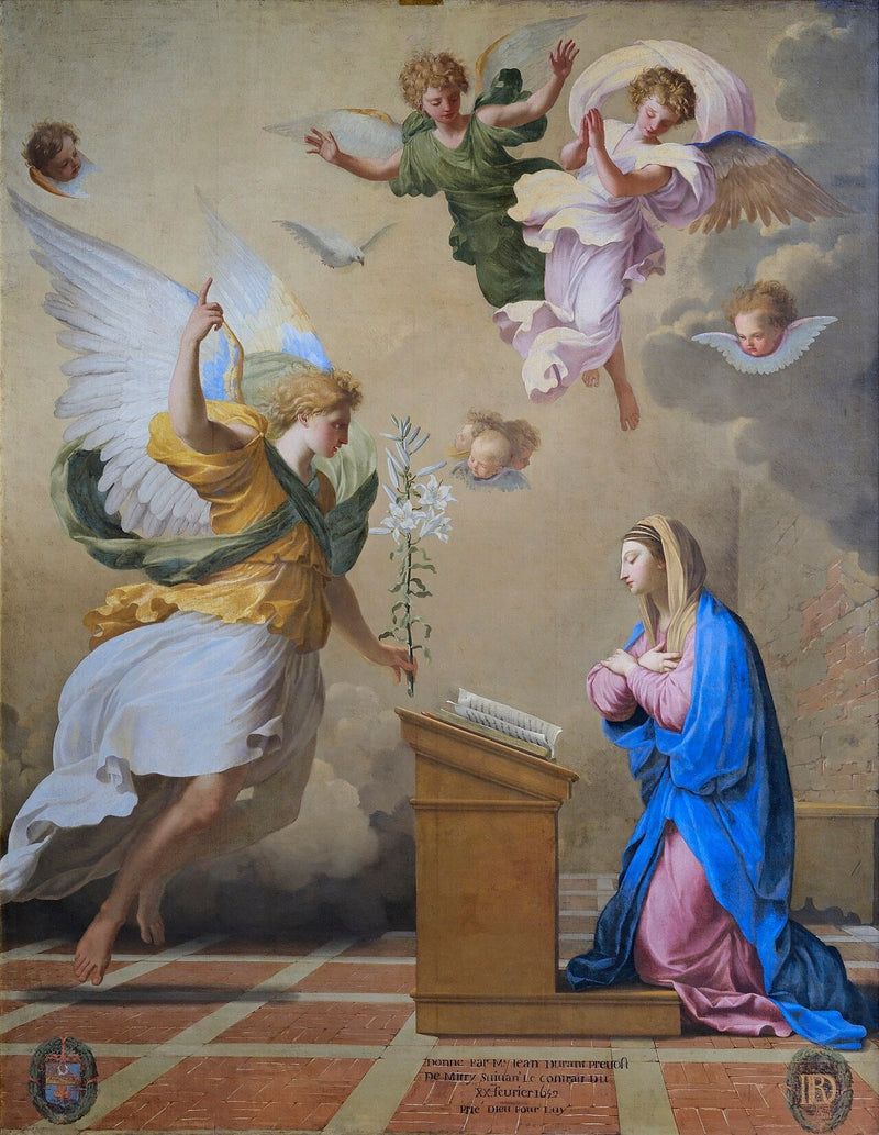 De Aankondiging - Eustache Le Sueur