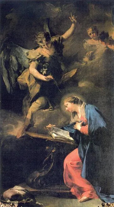 De Aankondiging - Giovanni Battista Pittoni