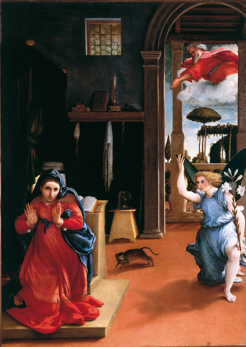 De Aankondiging - Lorenzo Lotto
