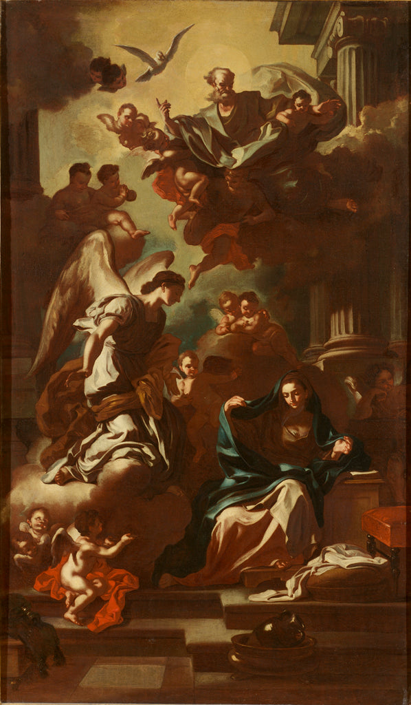 De Aankondiging, model voor het retabel van de kerk van San Rocco - Francesco Solimena