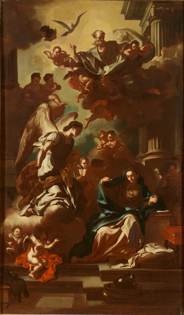 De Aankondiging, model voor het retabel van de kerk van San Rocco - Francesco Solimena