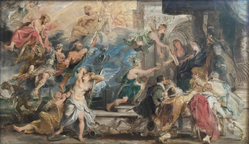 De Apotheose van Hendrik IV (München) - Peter Paul Rubens