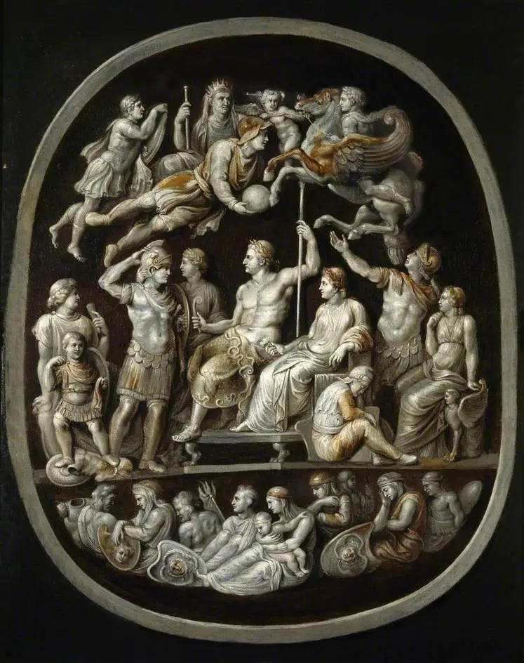 De « Apothéose de Germanicus » : kopie naar een antieke camee (de « Gemma Tiberiana ») - Peter Paul Rubens