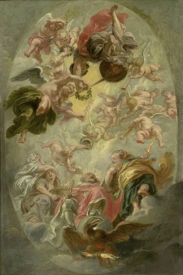De Apotheose van Jacobus I - Peter Paul Rubens