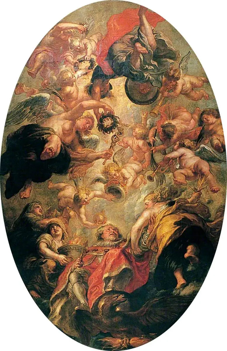 De Apotheose van Jacobus I - Peter Paul Rubens