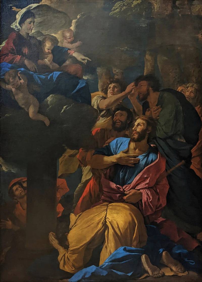 De verschijning van de Maagd aan Sint Jacobus de Grote - Nicolas Poussin