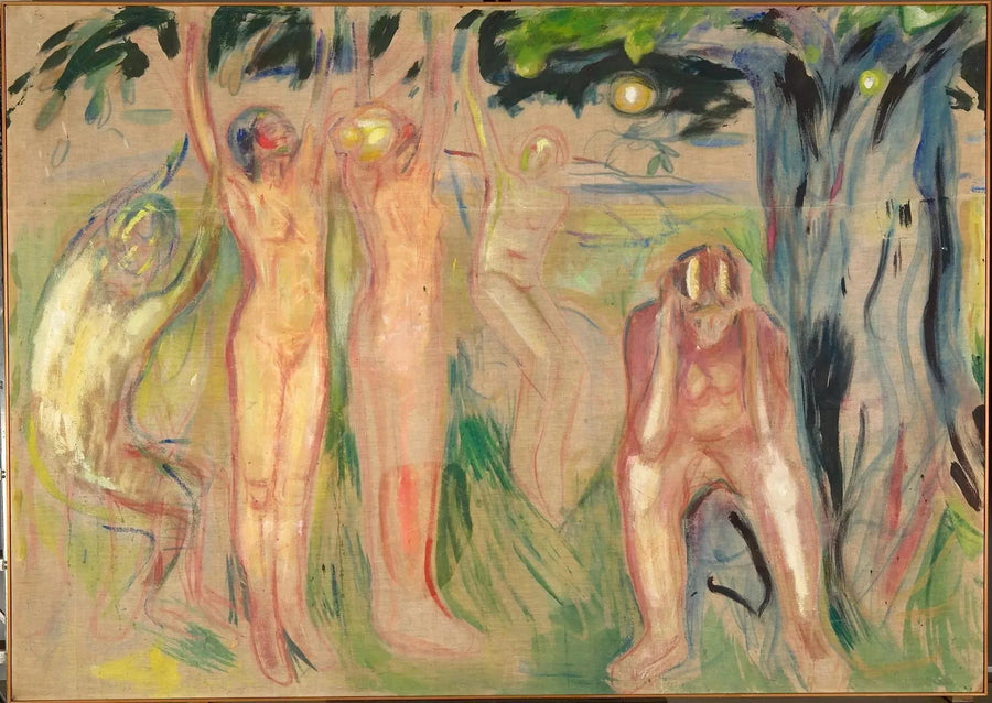 De Levensboom: linkerdeel - Edvard Munch