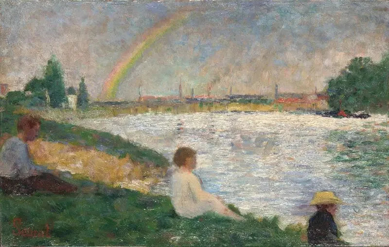 De Regenboog: Studie voor "Badende Vrouwen in Asnières" - Georges Seurat