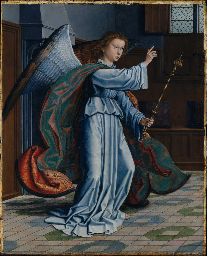 De aartsengel Gabriël van de Annunciatie - Retabel van Cervara - Gérard David