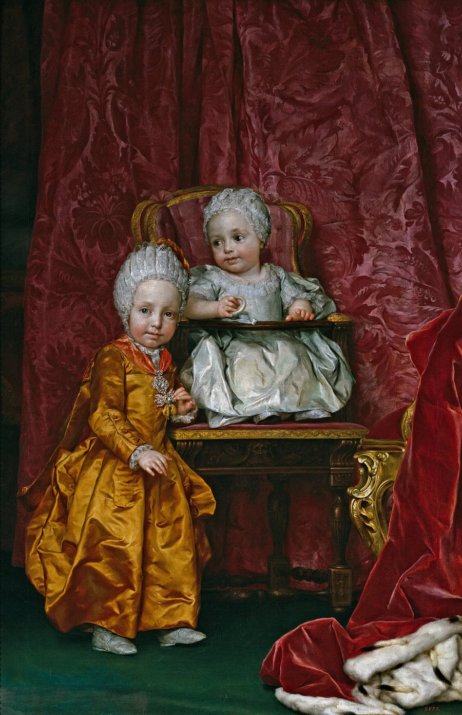 De aartshertog Ferdinand en de aartshertogin Marie-Anne van Oostenrijk - Anton Raphael Mengs