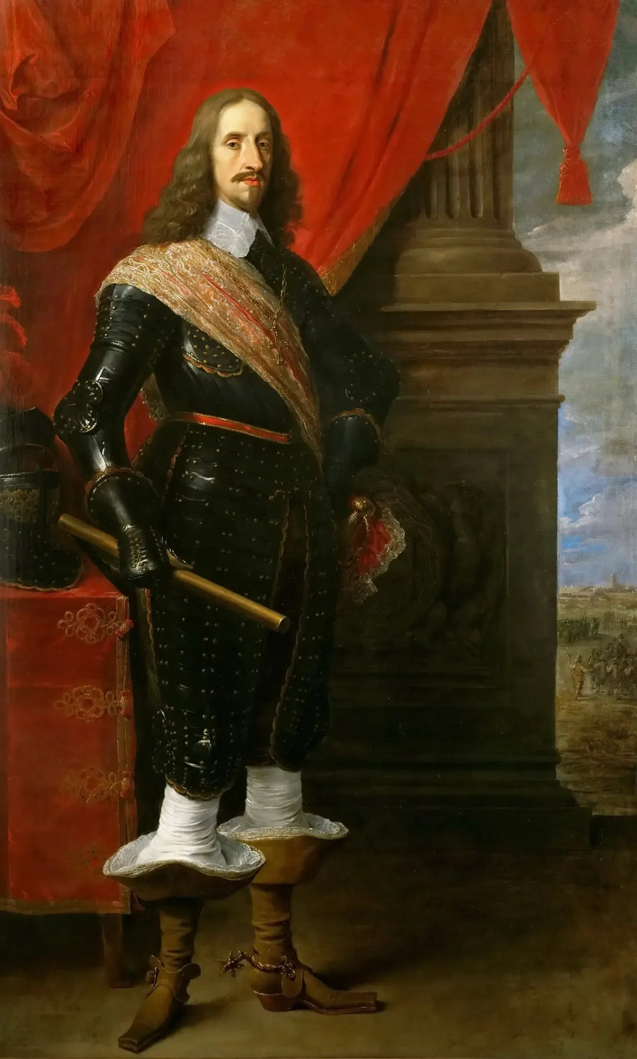 De aartshertog Leopold Guillaume, met het zitvlak van Gravelingen op de achtergrond - David Teniers de Jonge

Source:
L'archiduc Léopold Guillaume, avec le siège de Gravelingen en arrière-plan - David Teniers le Jeune